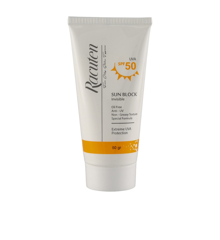 کرم ضدآفتاب بی رنگ راکوتن SPF 50 حجم ۵۰ میل