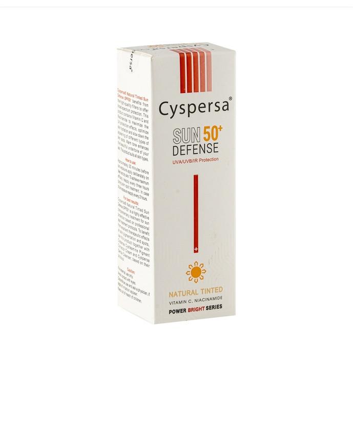 کرم ضدآفتاب رنگی سیسپرسا روشن کننده SPF 50 حجم ۵۰ میل