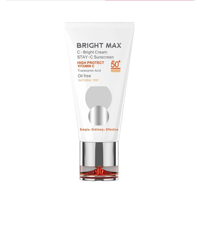 کرم ضد آفتاب رنگی برایت مکس دارای SPF50 حاوی ویتامین C حجم 50 میل