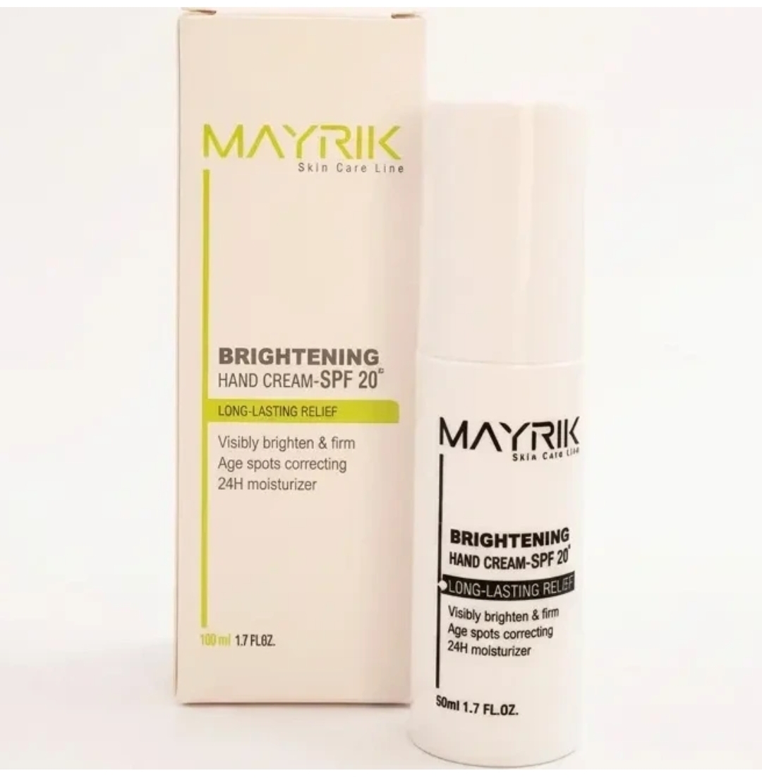 کرم روشن کننده دست میریک با فیلتر ضد آفتاب SPF20