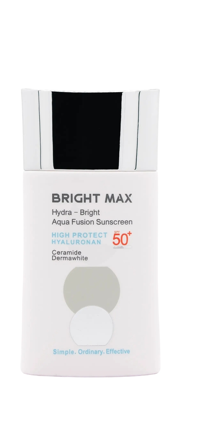 فلوئید ضد آفتاب برایت مکس SPF50 بی رنگ حجم ۵۰ میل