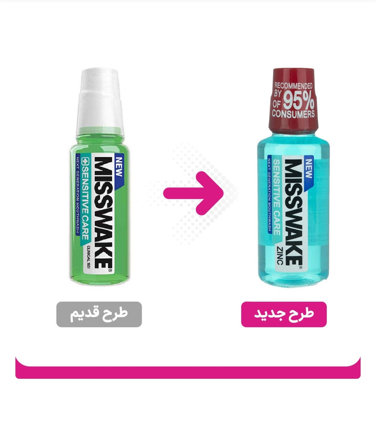دهان شویه مدل Sensitive Care حجم 200میل میسویک