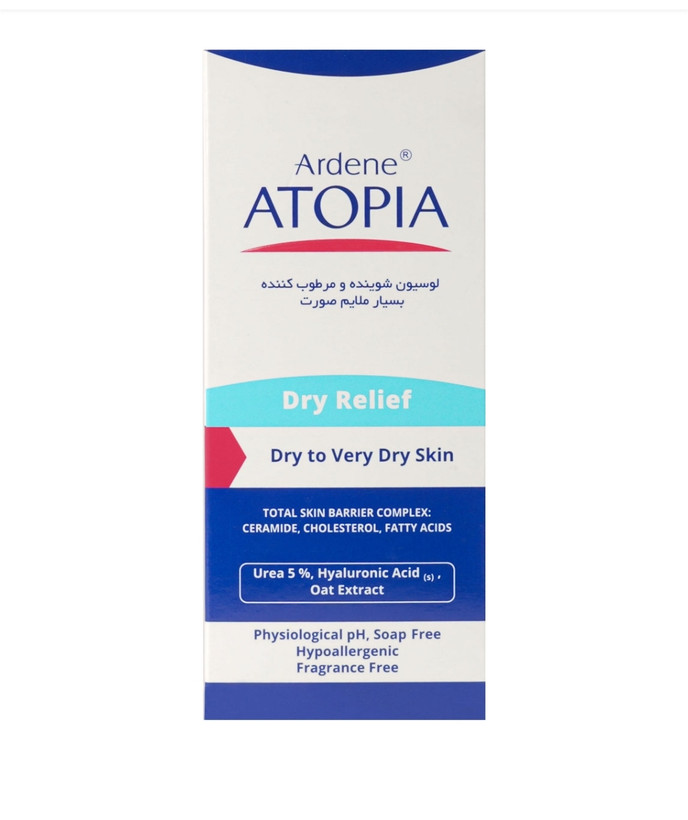 شوینده صورت مرطوب کننده اوره 5% مدل Dry Relief اتوپیا آردن