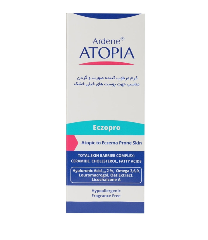 کرم اگزما صورت و گردن مدل Eczopro اتوپیا آردن