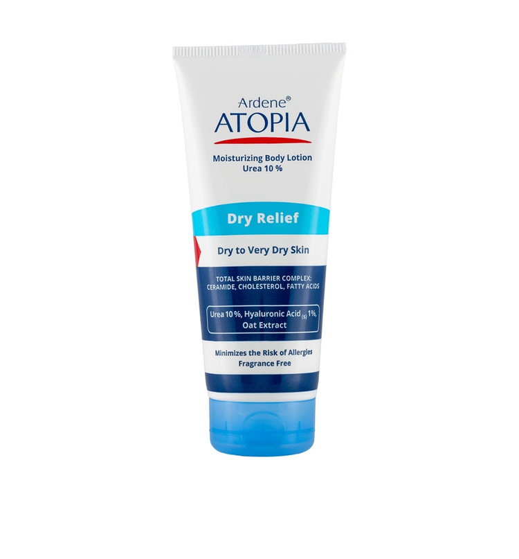 لوسیون مرطوب کننده قوی بدن آردن مدل Dry Relief حاوی اوره 10درصد حجم 200 میلی لیتر