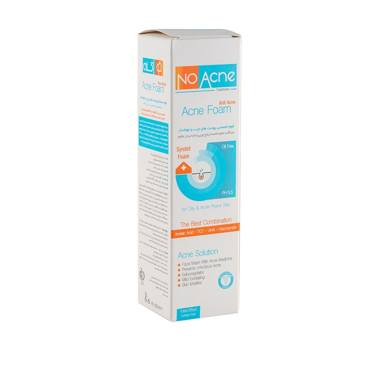 فوم شستشو نو آکنه مدل Acne Solution مناسب پوست چرب و جوش دار حجم 150 میل