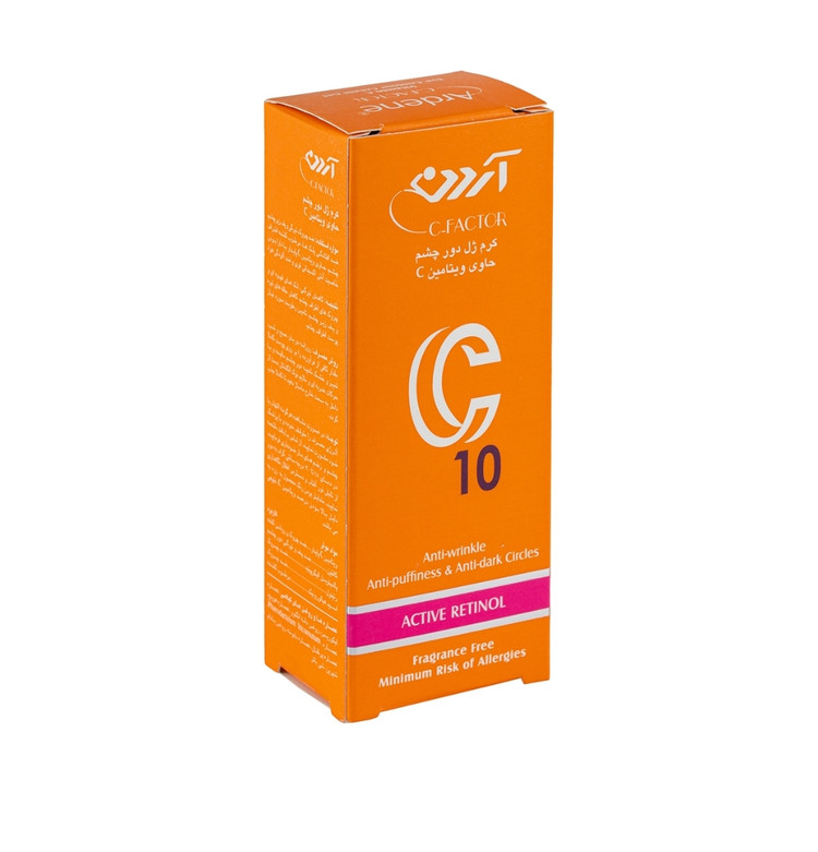 کرم ژل دور چشم آردن سری سی فکتور مدل C10 حجم 15 میلی لیتر