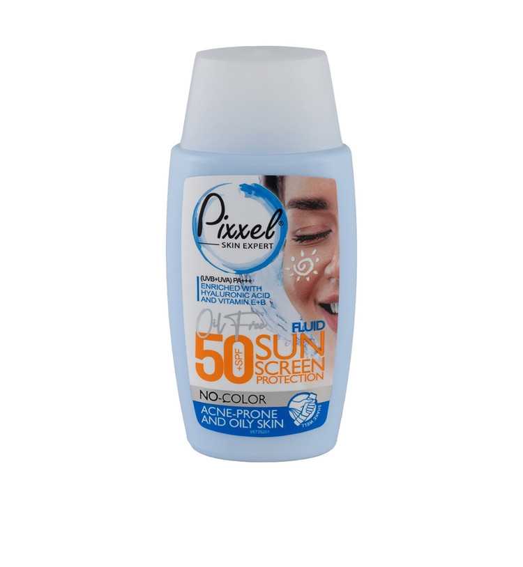 کرم ضد آفتاب بی رنگ پیکسل مدل Oily Acne Prone Skin با SPF50 مناسب پوست چرب حجم 50 میلی لیتر
