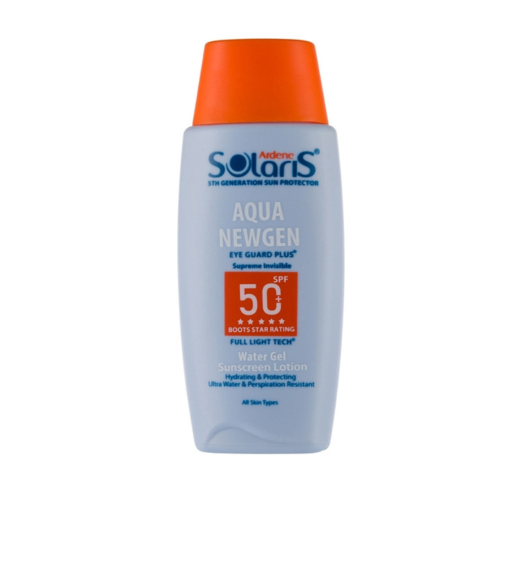 لوسیون ضد آفتاب آردن سولاریس مدل Aqua Newgen با +SPF50 مناسب انواع پوست حجم 100 میلی لیتر