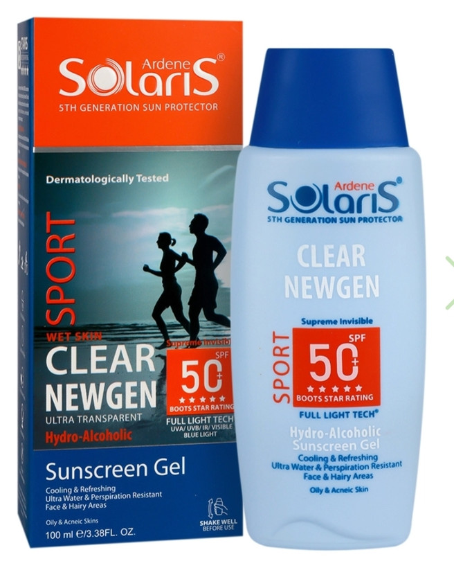 ژل هیدروالکلی ضد آفتاب کلیر نیوژن SPF50 آردن سولاریس
