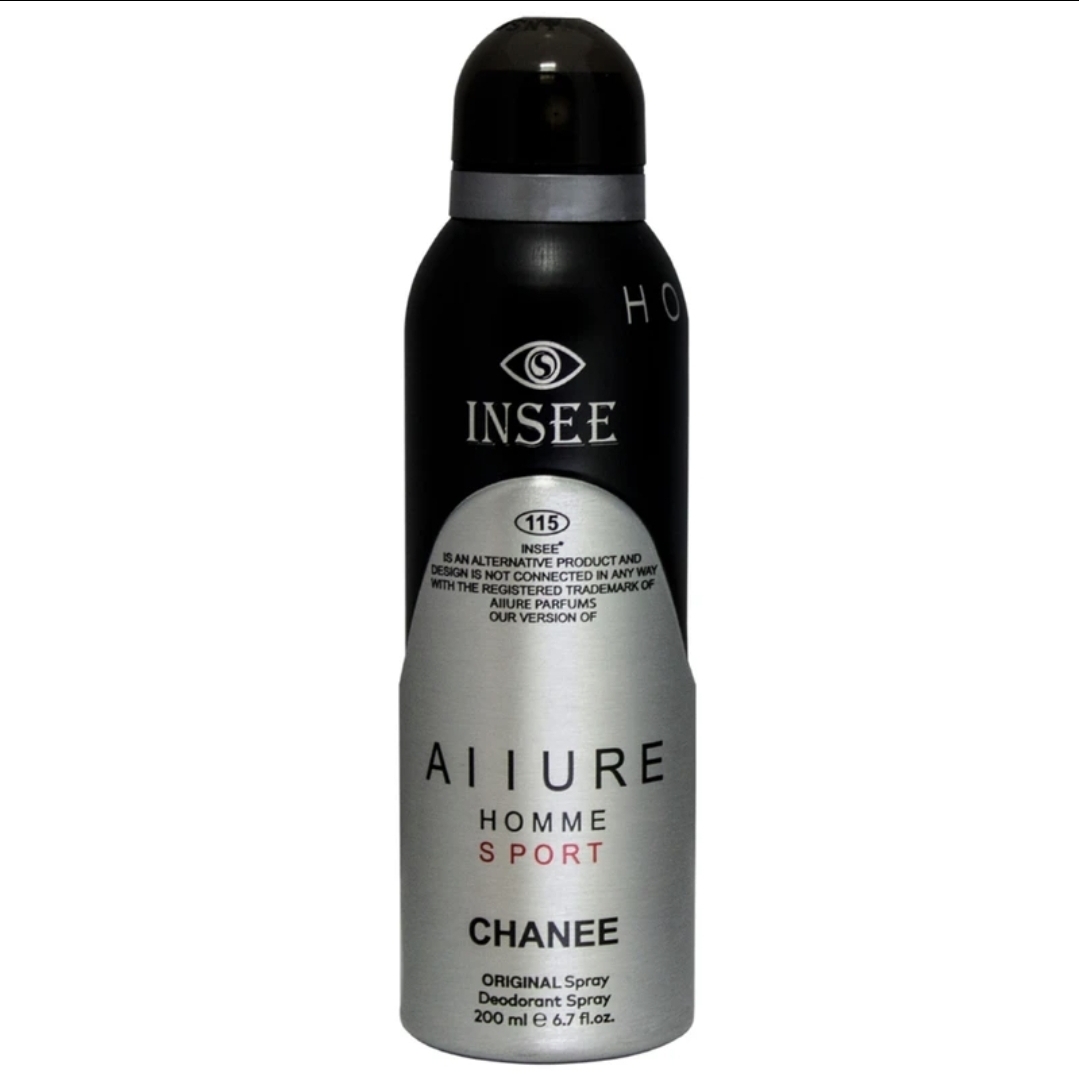 اسپری خوشبوکننده بدن مردانه اینسی مدل allure home sport حجم ۲۰۰ میل