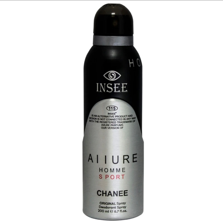 اسپری خوشبوکننده بدن مردانه اینسی مدل allure home sport حجم ۲۰۰ میل