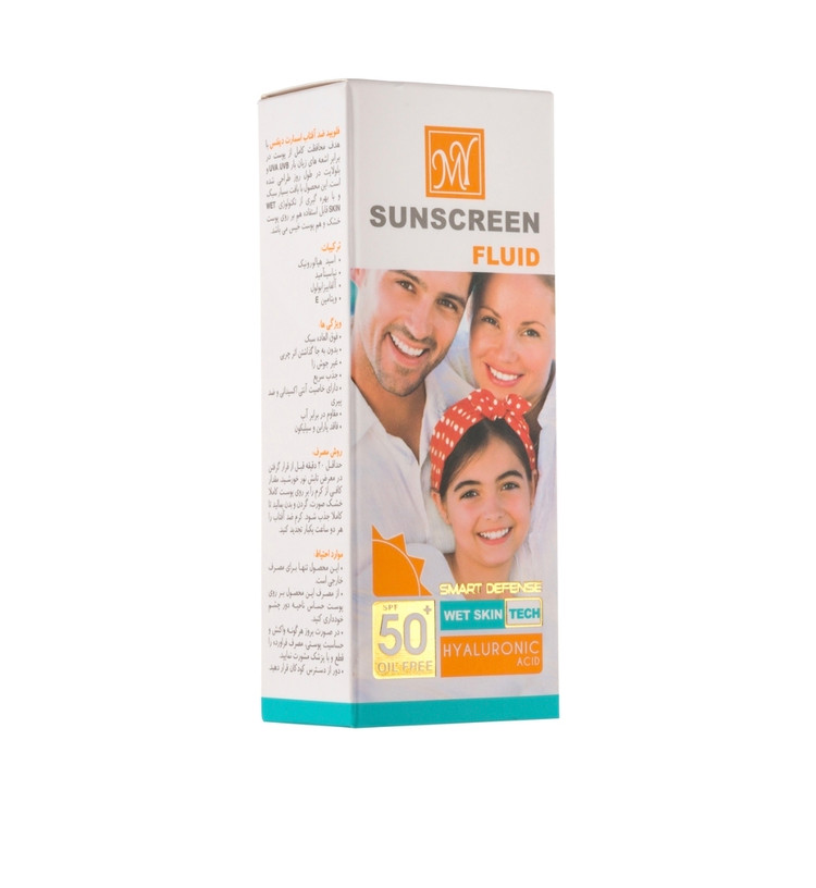 ضد آفتاب فلوئید مای مدل هیالورونیک اسید SPF50 حجم 50 میلی لیتر